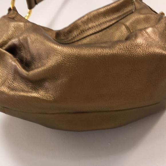 Carlos Falchi CHI Gold Leather Bag - Picture 3 of 13